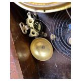 Antique Gingerbread Parlor Shelf Clock Walnut Case Approx 21in Fair