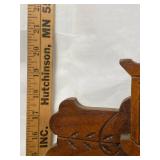 Antique Gingerbread Parlor Shelf Clock Walnut Case Approx 21in Fair