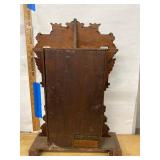 Antique Gingerbread Parlor Shelf Clock Walnut Case Approx 21in Fair