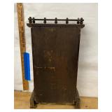 Antique Victorian Gingerbread Mantel Clock w Pendulum Approx 20in