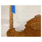 Seth Thomas 298B Oak Gingerbread Shelf Clock approx 26in Untested