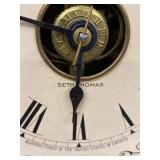 Seth Thomas 298B Oak Gingerbread Shelf Clock approx 26in Untested