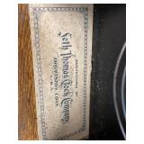 Seth Thomas 298B Oak Gingerbread Shelf Clock approx 26in Untested