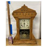 Seth Thomas Oak Gingerbread Wall Clock Approx. 24 in Untested