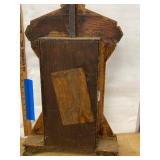 Seth Thomas Oak Gingerbread Wall Clock Approx. 24 in Untested