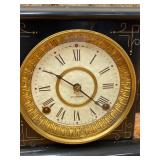 Antique Seth Thomas Mantel Clock Black Adamantine Case See Photos