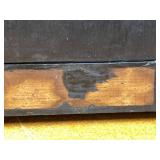 Antique Seth Thomas Mantel Clock Black Adamantine Case See Photos