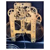 Antique Seth Thomas Mantel Clock Black Adamantine Case See Photos