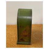 Gilbert Mantel Clock 1807 Chinoiserie Green Wooden Case Vintage