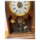 Seth Thomas Antique Mantel Clock Wood Case Pendulum Untested