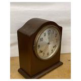 Gilbert 1807 Mantel Clock Vintage Wood Case Mechanical Shelf Clock