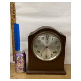 Gilbert 1807 Mantel Clock Vintage Wood Case Mechanical Shelf Clock