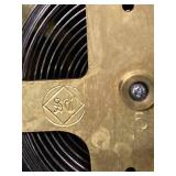 Seth Thomas Adamantine Mantel Clock Black Green Case Untested