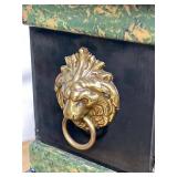 Seth Thomas Adamantine Mantel Clock Black Green Case Untested