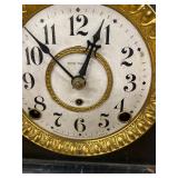 Seth Thomas Adamantine Mantel Clock Black Case Antique Untested
