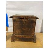 Seth Thomas Adamantine Mantel Clock Black Case Antique Untested