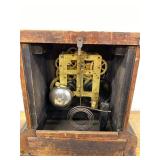 Seth Thomas Adamantine Mantel Clock Black Case Antique Untested