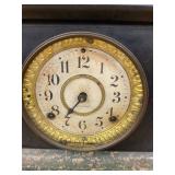 Seth Thomas Antique Mantel Clock Black Adamantine Case Untested