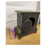 Seth Thomas Antique Mantel Clock Black Adamantine Case Untested