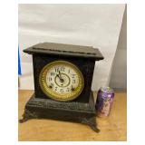 Seth Thomas Antique Adamantine Mantel Clock Faux Marble Case