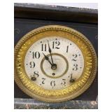 Seth Thomas Antique Adamantine Mantel Clock Faux Marble Case