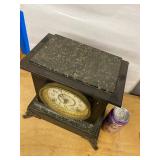 Seth Thomas Antique Adamantine Mantel Clock Faux Marble Case