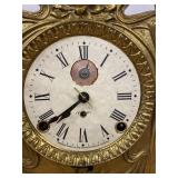 Seth Thomas Art Nouveau Mantel Clock Figural Metal Case Untested