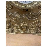 Seth Thomas Art Nouveau Mantel Clock Figural Metal Case Untested