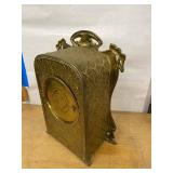 Seth Thomas Art Nouveau Mantel Clock Figural Metal Case Untested