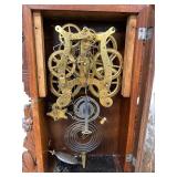 Seth Thomas Antique Shelf Clock Open Escapement Walnut Case Untested
