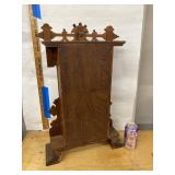 Antique Victorian Gingerbread Shelf Clock Walnut Case Approx 24in
