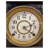 Seth Thomas Adamantine Mantel Clock Black Case Approx. Antique
