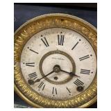 Seth Thomas Adamantine Mantel Clock Label 295 Dime, Untested