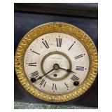 Seth Thomas Adamantine Mantel Clock Label 295 Dime, Untested