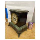 Seth Thomas Adamantine Mantel Clock Label 295 Dime, Untested