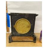 Seth Thomas Adamantine Mantel Clock Label 295 Dime, Untested