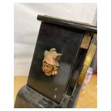 Seth Thomas Mantel Shelf Clock Black Case Marble Top Untested