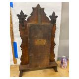 W.L. Gilbert Ivy Antique Gingerbread Mantel Clock Carved Case Untested