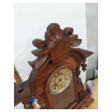 Antique Victorian Gingerbread Shelf Clock Walnut Case Untested