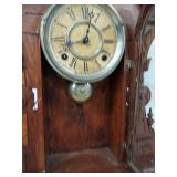 Antique Victorian Gingerbread Shelf Clock Walnut Case Untested
