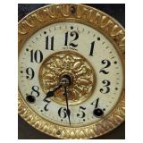 Seth Thomas Adamantine Mantel Clock w Key Pendulum Antique