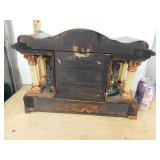 Seth Thomas Adamantine Mantel Clock w Key Pendulum Antique