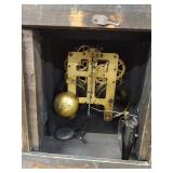Seth Thomas Adamantine Mantel Clock w Key Pendulum Antique