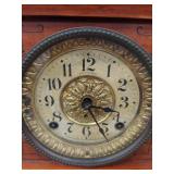 Seth Thomas Antique Mantel Clock Faux Marble Columns Untested