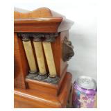 Seth Thomas Antique Mantel Clock Faux Marble Columns Untested