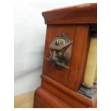 Seth Thomas Antique Mantel Clock Faux Marble Columns Untested
