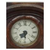 Antique 8 Day Wooden Mantel Clock Ogee Case Untested See Photos
