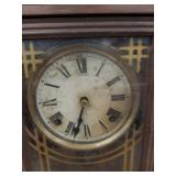 Sessions Wall Clock Wooden Pendulum Case Roman Dial Untested