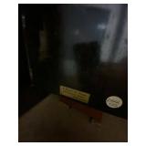 Seth Thomas Tambour Mantel Clock Dark Wood Case Chime Untested