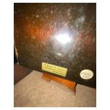 Seth Thomas Tambour Mantel Clock Dark Wood Case Chime Untested